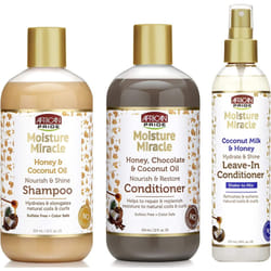African Pride Moisture Miracle Shampoo, Conditioner And Leave-In Conditioner (Set Of 3)