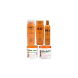 Cantu (Set Of 5) Shampoo, Conditioner, Strengthening Treatment, Oil Moisturizer & Leave In Conditioner.