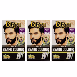 Bigen Mens Beard Natural Black B101 (Set Of 3)