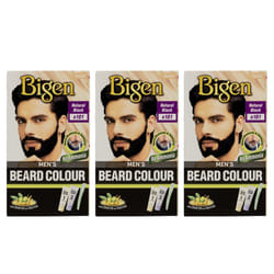 Bigen Mens Beard Natural Black B101 (Set Of 3)