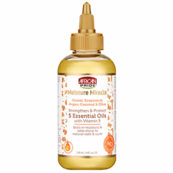 African Pride Moisture Miracle Leave-In Conditioner, Leave-In Cream And 5 Essentail Oils (Set Of 3)