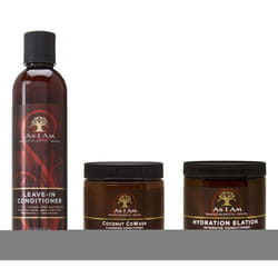 As I Am  Coconut Cowash 16Oz, Leave-In Conditioner 8Oz, Intensive Conditioner 8Oz (Set Of 3)