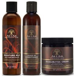 As I Am Leave In Conditioner 237Ml, Moisture Milk 237Ml, Double Butter Cream 227G (Set Of 3)