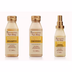 Creme Of Nature Moisturizing Pure Honey Shampoo, Conditioner, Leave-In Conditioner  (Set Of 3)