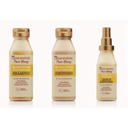 Creme Of Nature Moisturizing Pure Honey Shampoo, Conditioner, Leave-In Conditioner  (Set Of 3)