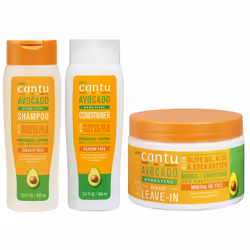 Cantu Avacado Hydrating Cream Shampoo, Conditioner And Leave-In Cream (Set Of 3)