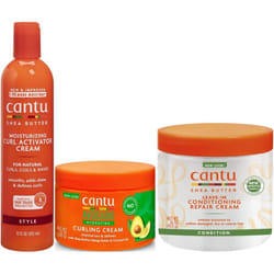 Cantu Avacado Curling Cream, Leave-In Cream & Curl Activator Cream (Set Of 3)