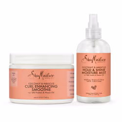 Shea Moisture Coconut Hibiscus Hold Shine Moisture Mist & Curl Enhancing Smoothie (Set Of 2)