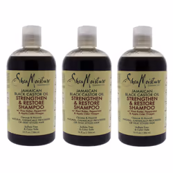 Shea Moisture Jamaican Black Castor Oil Shampoo 13Oz (3 Pack)