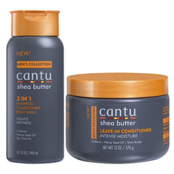 Cantu Mens 3-In-1Shampoo Conditioner Bodywash 400Ml & Leave In Conditioner 370G (Set Of 2)
