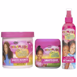African Pride Dream Kids Quick Bounce, Smooth Edge, Detangler (Set Of 3)