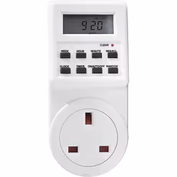 7 Day Digital Timer Switch Socket Mains Plug-In Auto Clock 12/24 Hours