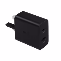 Official Samsung 35W Duo Super Fast Adapter Plug USB-A USB-C EP-TA220 Plug Only