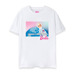 Barbie Short Sleeved T-Shirt (Womens White) - Small