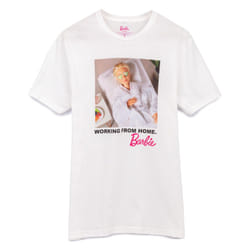 Barbie Short Sleeved T-Shirt (Womens White) - Small