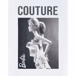 Barbie Short Sleeved T-Shirt (Womens White) - XX-Large