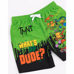 Teenage Mutant Ninja Turtles Swim Shorts (Boys Multicoloured) - 7-8 Years