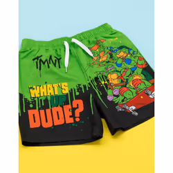 Teenage Mutant Ninja Turtles Swim Shorts (Boys Multicoloured) - 8-9 Years