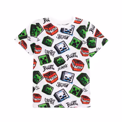 Minecraft Multi-Pack of 2 Short-Sleeved T-Shirts (Boys Multicoloured) - 9-10 Years