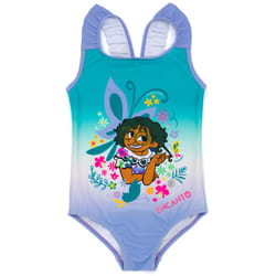 Disney Encanto 1 Piece Swimming Costume (Girls Blue) - 3-4 Years