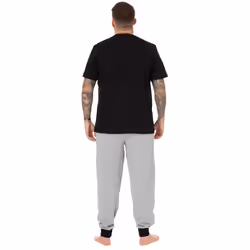Marvel Short Sleeve Long Leg Pyjama Set (Mens Black) - Medium