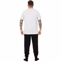 Marvel Short Sleeve Long Leg Pyjama Set (Mens White) - Medium