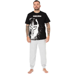 Star Wars Short Sleeve Long Leg Pyjama Set (Mens Black) - Small