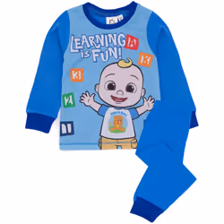 Cocomelon Long Sleeve Long Leg Pyjama Set (Boys Blue) - 12-18 Months