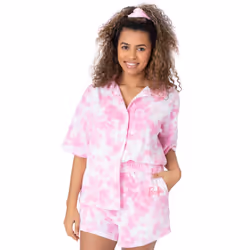 Barbie 3 Piece Towelling Co-ord (Womens Pink) - Large
