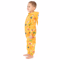 Baby Shark Puddle Suit (Unisex Kids Yellow) - 3-4 Years