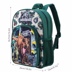 Jurassic World Kids Premium Backpack Rucksack Travel Bag, Multicolour