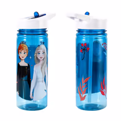 Frozen 580ml Water Bottle Made of Durable Tritan Reusable BPA Free