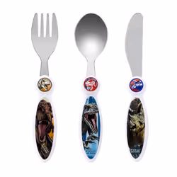 Jurassic World Children's Kids 3pcs Cutlery Set