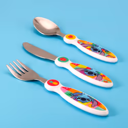 Stitch Children's Kids 3pcs Cutlery Set