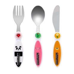 Minecraft Girl Children's Kids 3pcs Cutlery Set
