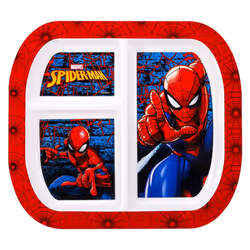 Spiderman 3 Section Childrens Divided Breakfast Lunch Dinner Plate