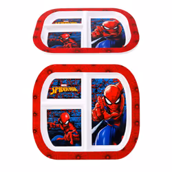 Spiderman 3 Section Childrens Divided Breakfast Lunch Dinner Plate