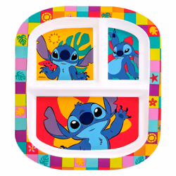 Stitch 3 Section Childrens Divided Breakfast Lunch Dinner Plate