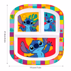 Stitch 3 Section Childrens Divided Breakfast Lunch Dinner Plate