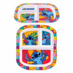 Stitch 3 Section Childrens Divided Breakfast Lunch Dinner Plate