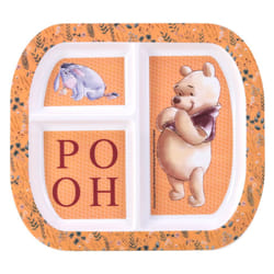 Winnie The Pooh 3 Section Divided Breakfast Lunch Dinner Plate