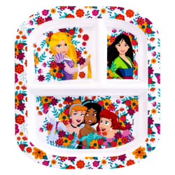 Disney Princess 3 Section Divided Breakfast Lunch Dinner Plate