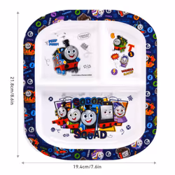 Thomas & Friends 3 Section Divided Breakfast Lunch Dinner Plate