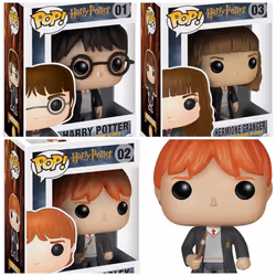Harry Potter Ron Hermione Figures Toys Model x 3 Funko Pop Styled