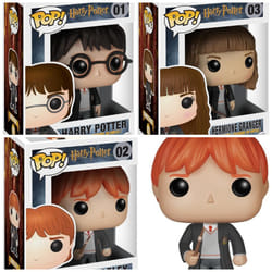 Harry Potter Ron Hermione Figures Toys Model x 3 Funko Pop Styled