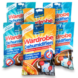 SOL 6pk Wardrobe Dehumidifier Hanging Bags Prevent Damp Mould Condensation