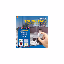 SOL 150g White Tough Tack, White Tack Non Marking Walls Reusable Multpipurpose Adhesive, Waterproof Invisible Adhesive Putty, Clean & Easy to Use, Id