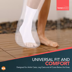 4 Waterproof Half Leg Cast Cover Plaster Protector Reuseable on Shower