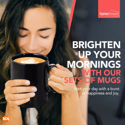 Large Black Mugs Sets of 6 | 570ml | Pint Mugs for Hot Drinks Ceramic Coffee Cup | Big Mugs with Handle | Black Coffee Mugs Set of 6, Mugs Black