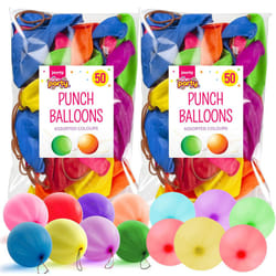 100 Large Punch Balloons for Kids by Jaunty Partyware | Ideal Party Bag Fillers for Kids | 13" Premium Quality | Punch Balloons for Party Bags Fillers